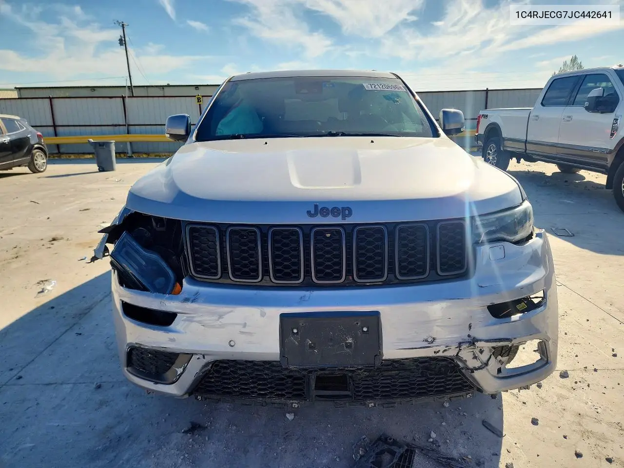 2018 JEEP GRAND CHEROKEE VIN 1C4RJECG7JC442641 — фото 5