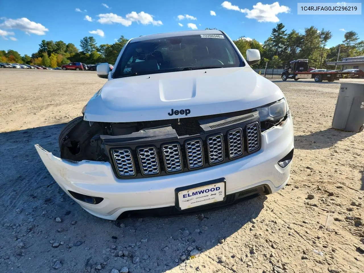 2018 JEEP GRAND CHEROKEE VIN 1C4RJFAG0JC296219 — фото 5