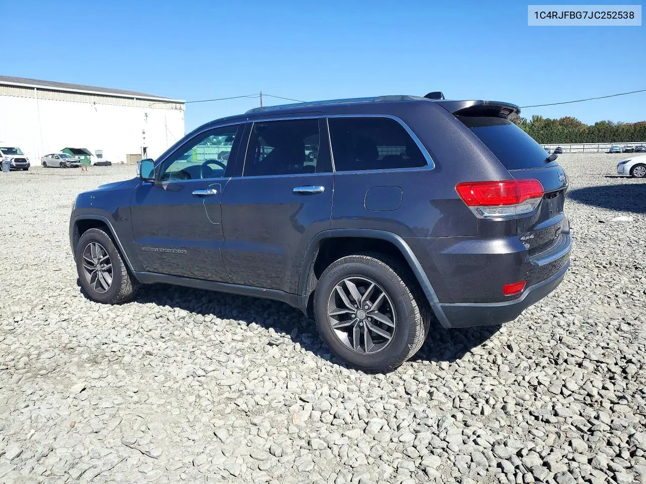 2018 JEEP GRAND CHEROKEE VIN 1C4RJFBG7JC252538 — фото 2