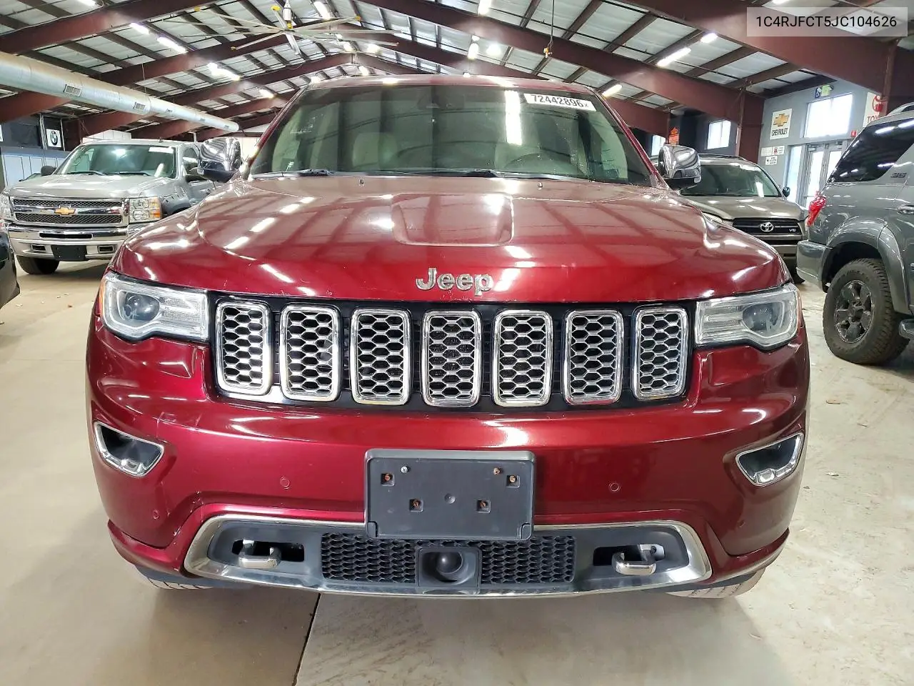 2018 JEEP GRAND CHEROKEE VIN 1C4RJFCT5JC104626 — фото 5