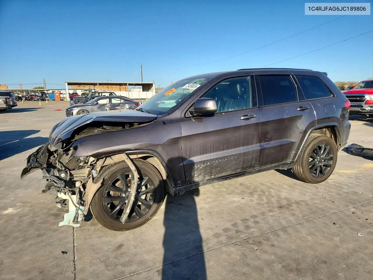 JEEP GRAND CHEROKEE 2018, VIN 1C4RJFAG6JC189806