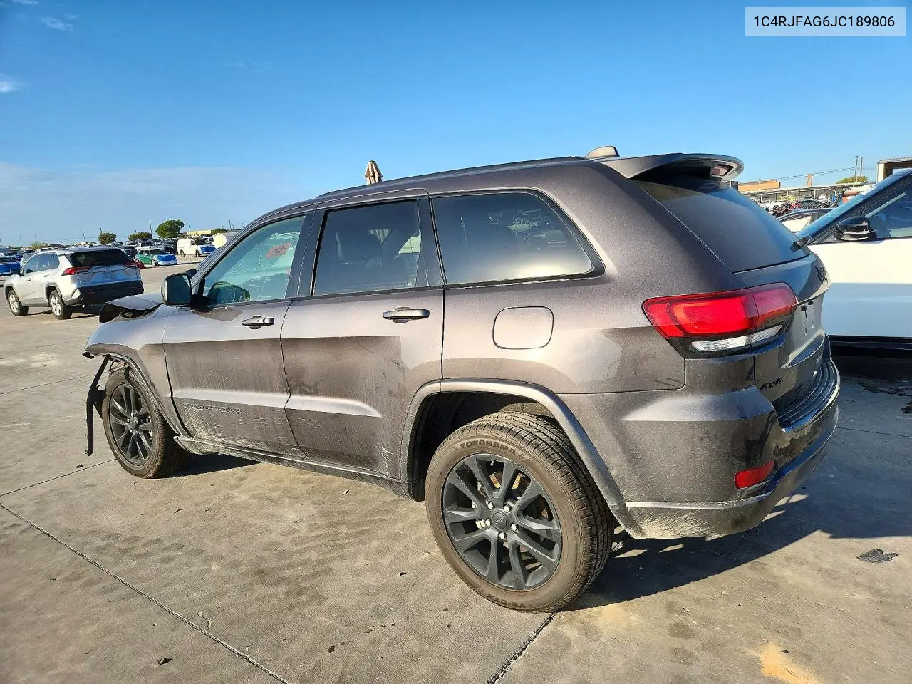 2018 JEEP GRAND CHEROKEE VIN 1C4RJFAG6JC189806 — фото 2