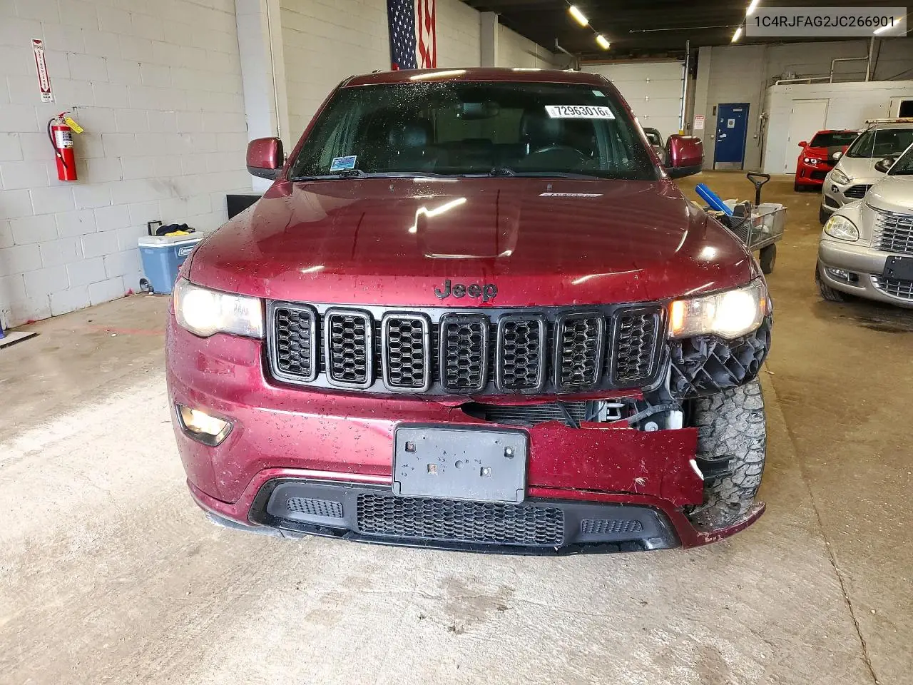 2018 JEEP GRAND CHEROKEE VIN 1C4RJFAG2JC266901 — фото 5