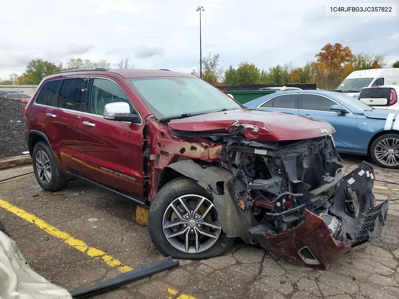 2018 JEEP GRAND CHEROKEE VIN 1C4RJFBG3JC357822 — фото 4