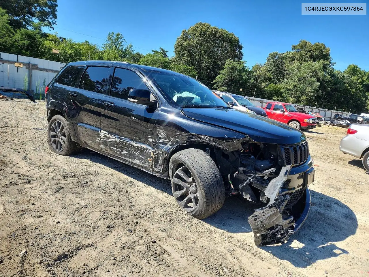 2019 JEEP GRAND CHEROKEE VIN 1C4RJECGXKC597864 — фото 4