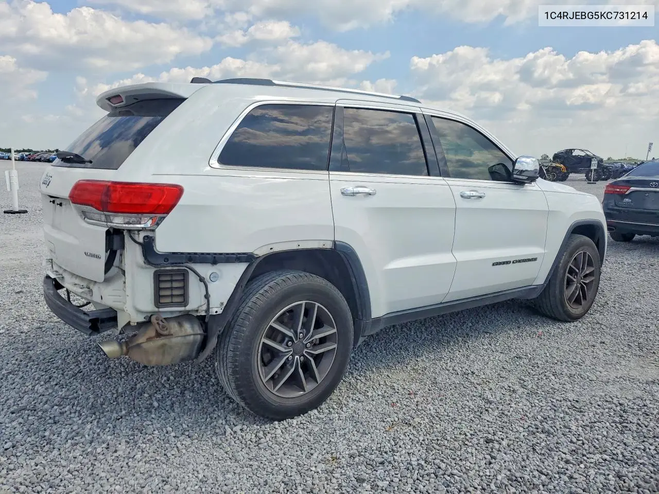 2019 JEEP GRAND CHEROKEE VIN 1C4RJEBG5KC731214 — фото 3