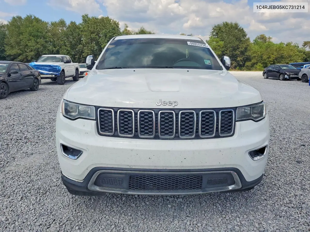 2019 JEEP GRAND CHEROKEE VIN 1C4RJEBG5KC731214 — фото 5
