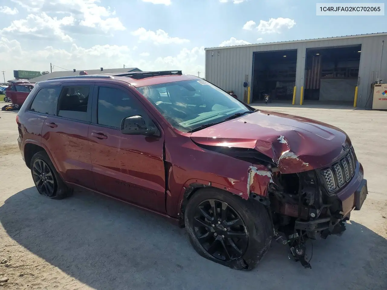 2019 JEEP GRAND CHEROKEE VIN 1C4RJFAG2KC702065 — фото 4