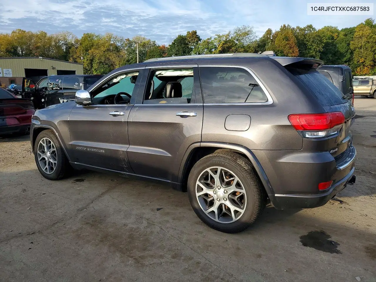 2019 JEEP GRAND CHEROKEE VIN 1C4RJFCTXKC687583 — фото 2