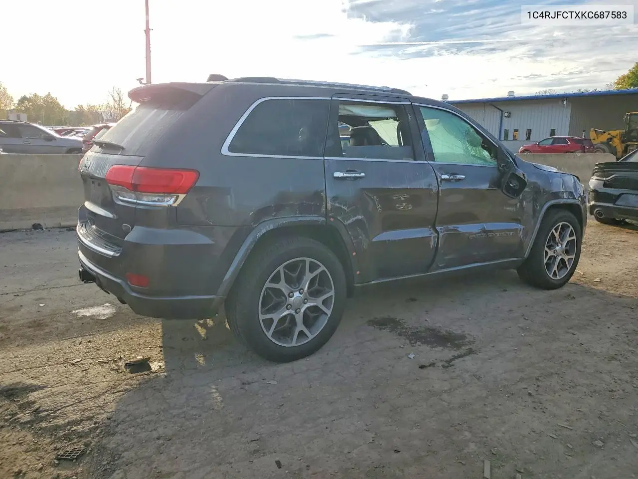 2019 JEEP GRAND CHEROKEE VIN 1C4RJFCTXKC687583 — фото 3