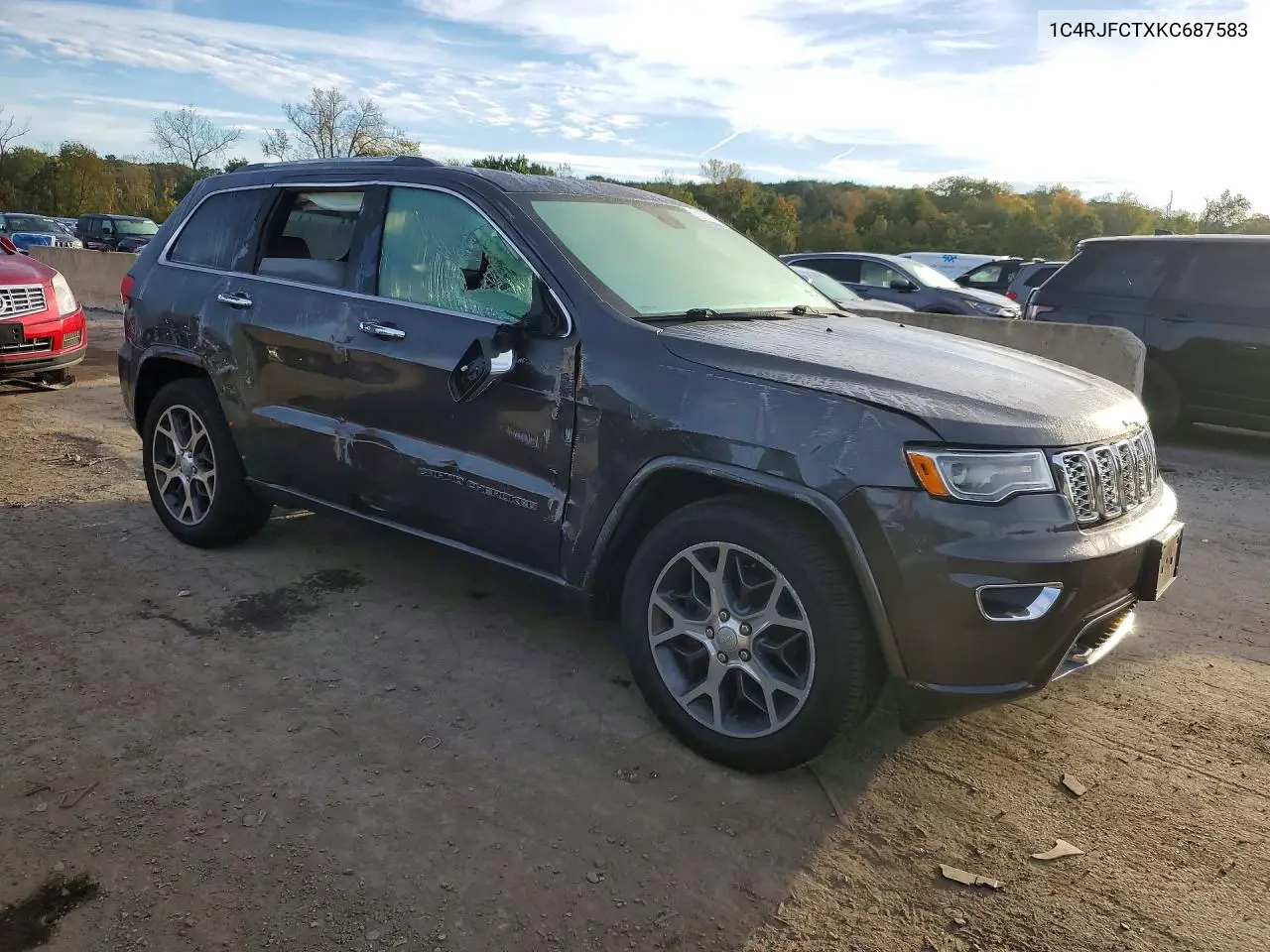 2019 JEEP GRAND CHEROKEE VIN 1C4RJFCTXKC687583 — фото 4