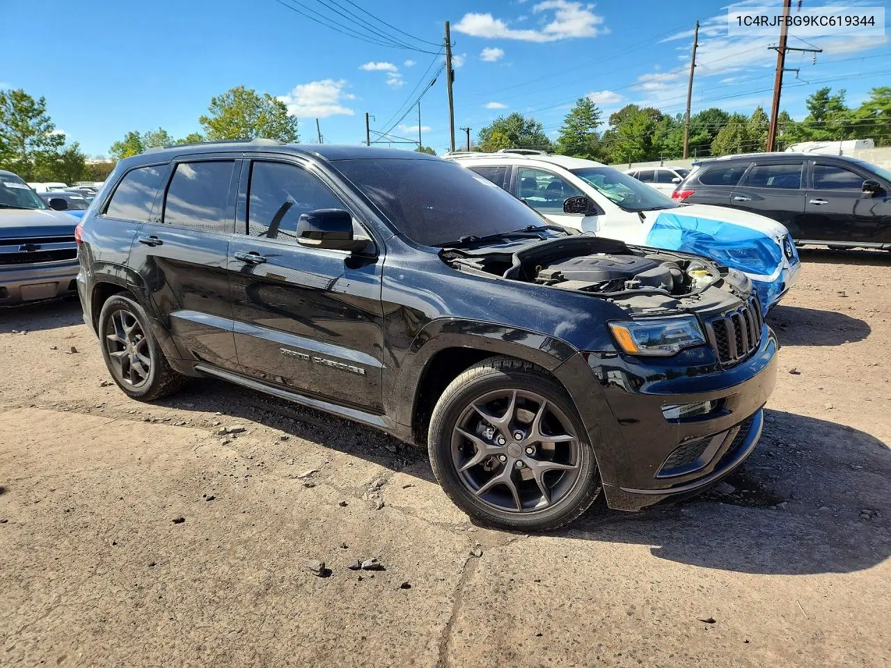 JEEP GRAND CHEROKEE 2019, VIN 1C4RJFBG9KC619344