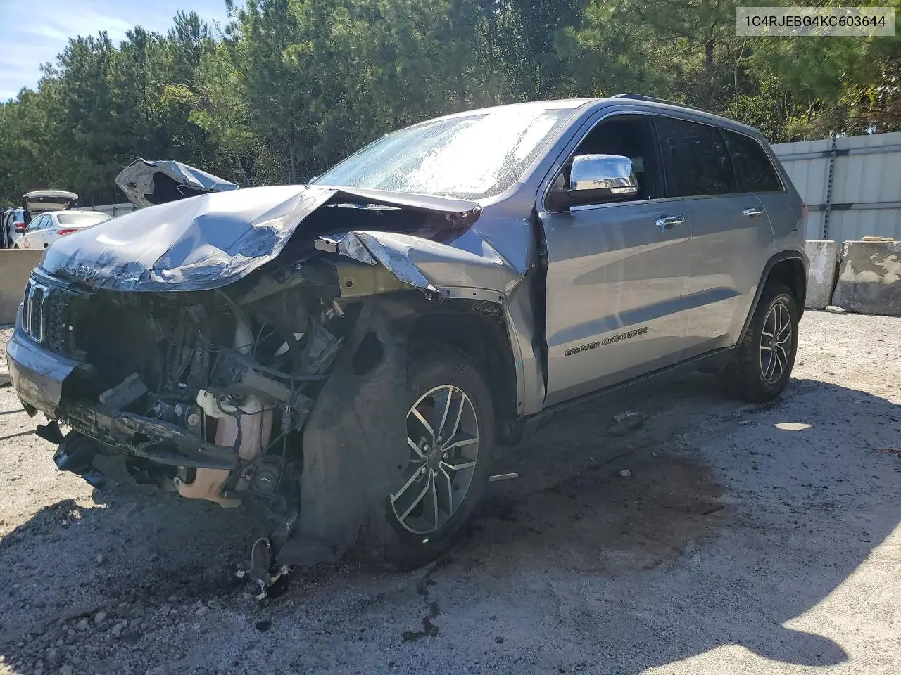 JEEP GRAND CHEROKEE 2019, VIN 1C4RJEBG4KC603644