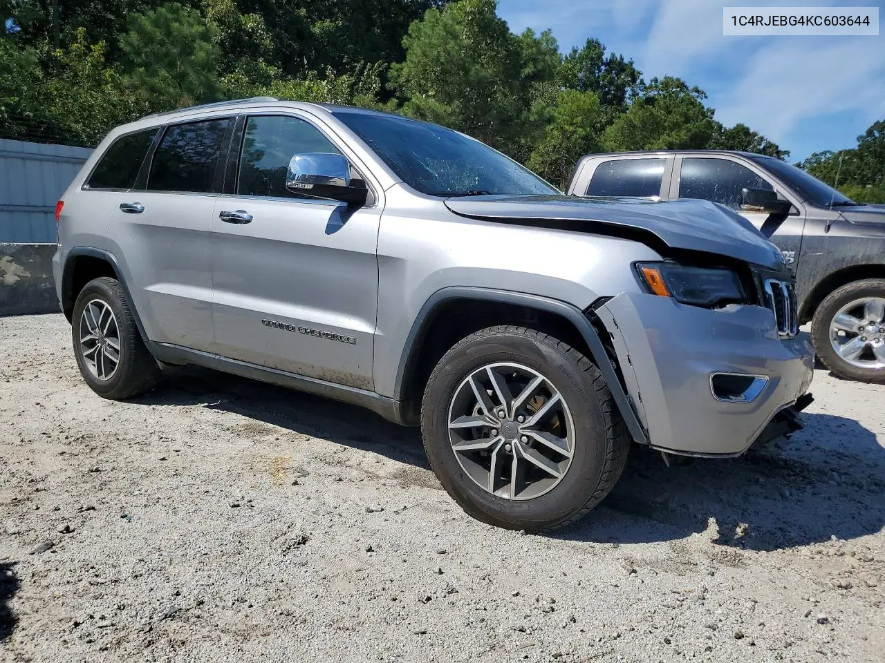 2019 JEEP GRAND CHEROKEE VIN 1C4RJEBG4KC603644 — фото 4
