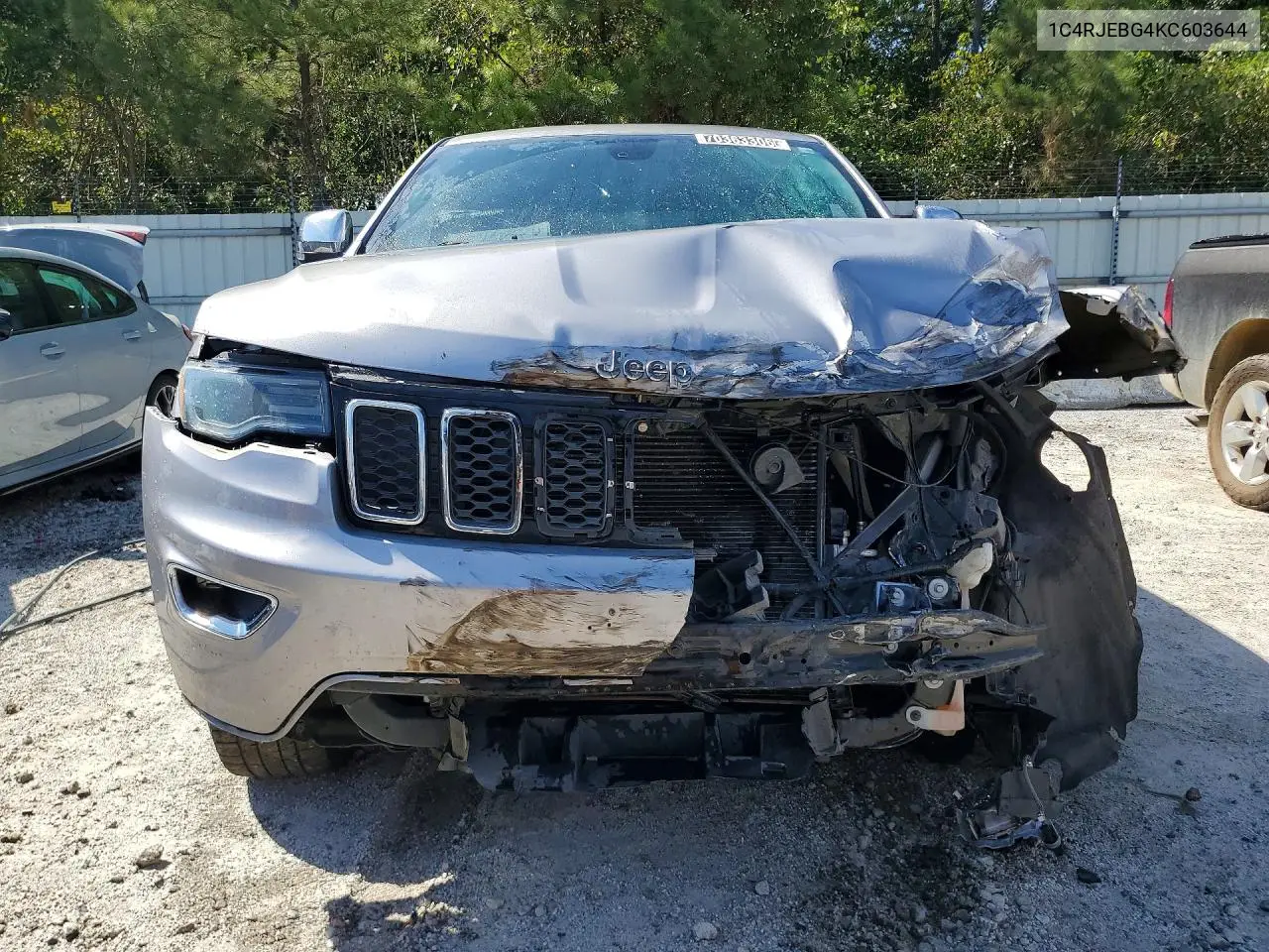 2019 JEEP GRAND CHEROKEE VIN 1C4RJEBG4KC603644 — фото 5