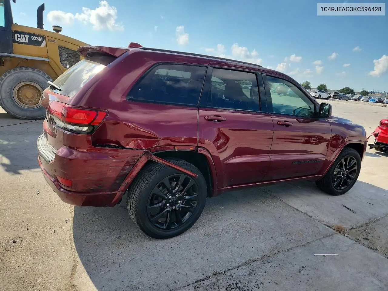 2019 JEEP GRAND CHEROKEE VIN 1C4RJEAG3KC596428 — фото 3