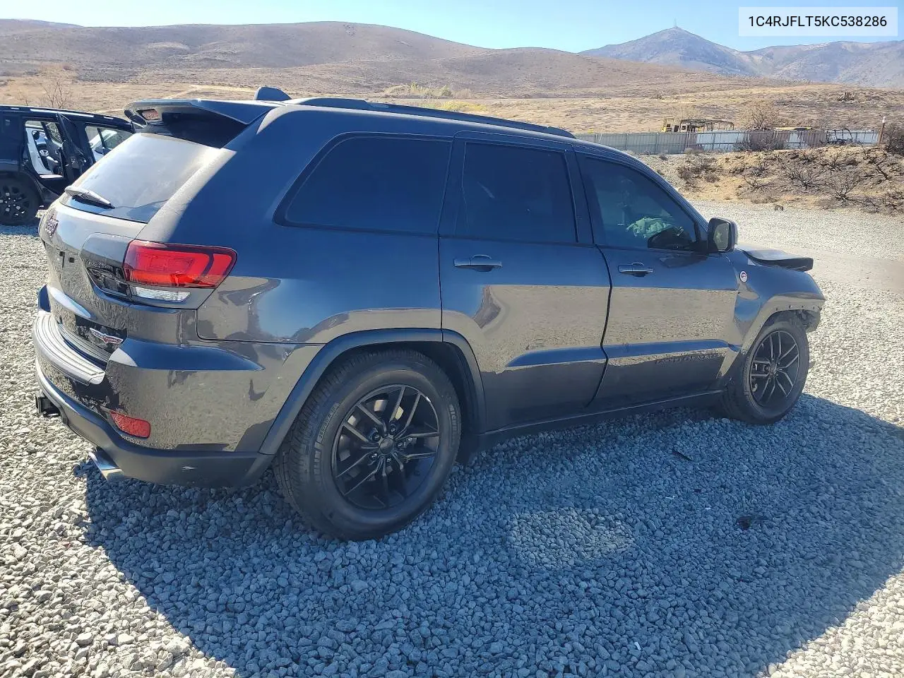 2019 JEEP GRAND CHEROKEE VIN 1C4RJFLT5KC538286 — фото 3