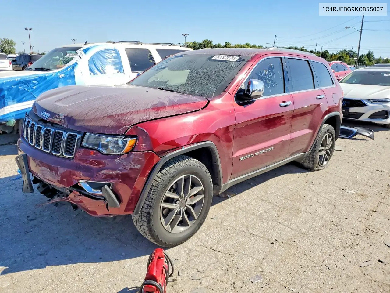 JEEP GRAND CHEROKEE 2019, VIN 1C4RJFBG9KC855007