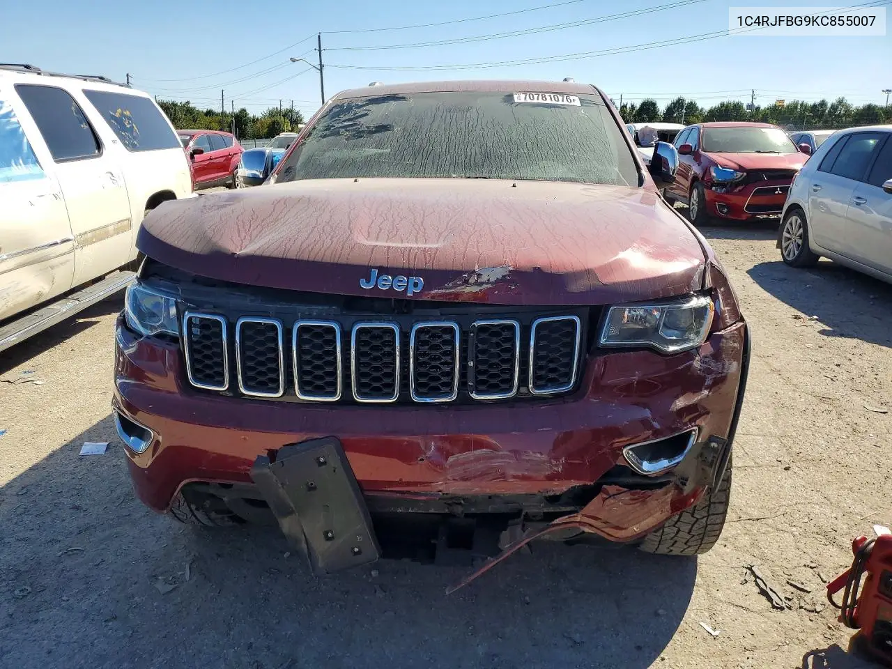 2019 JEEP GRAND CHEROKEE VIN 1C4RJFBG9KC855007 — фото 5