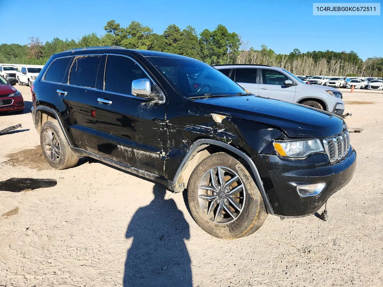 2019 JEEP GRAND CHEROKEE VIN 1C4RJEBG0KC672511 — фото 4
