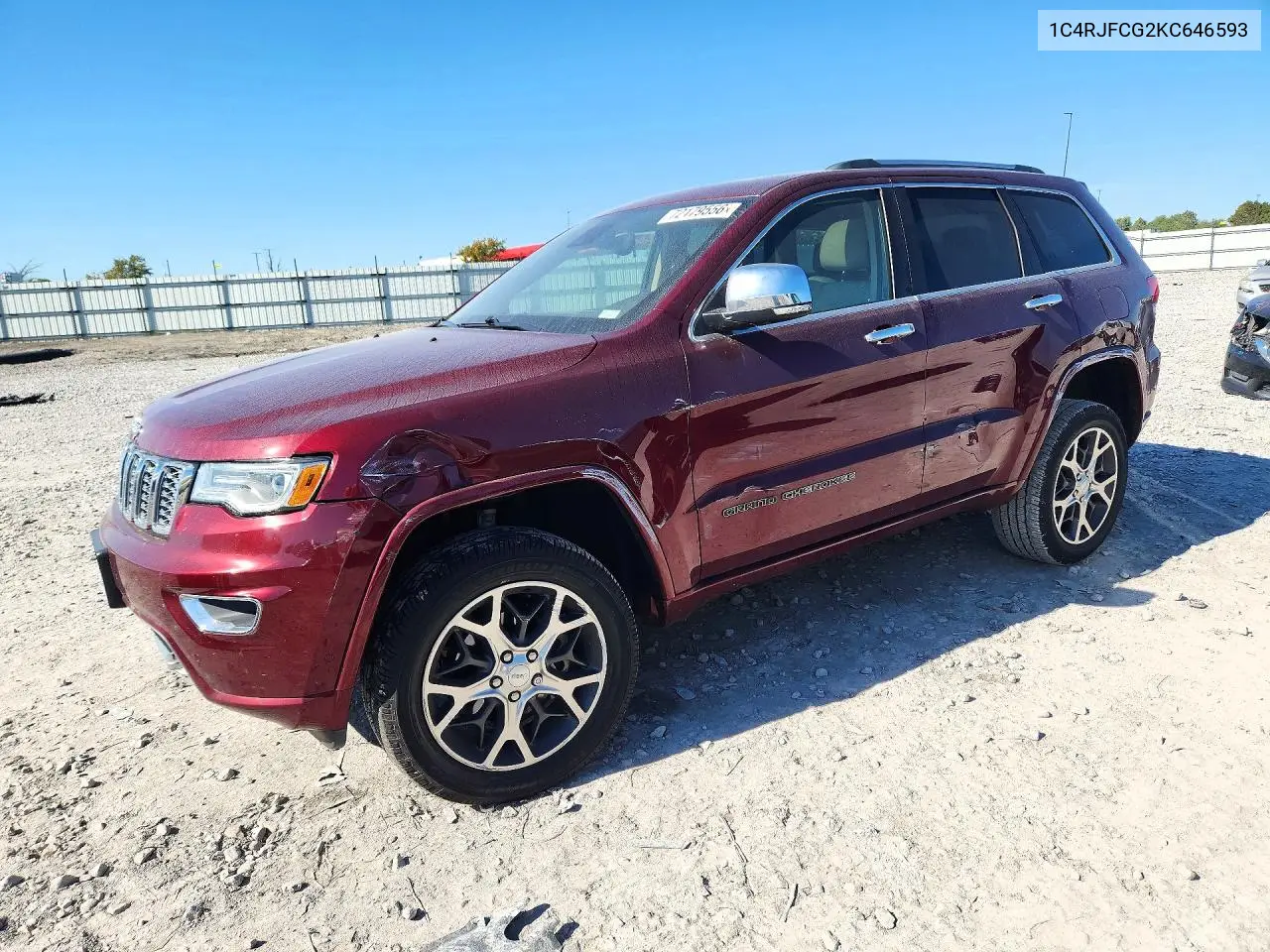 JEEP GRAND CHEROKEE 2019, VIN 1C4RJFCG2KC646593