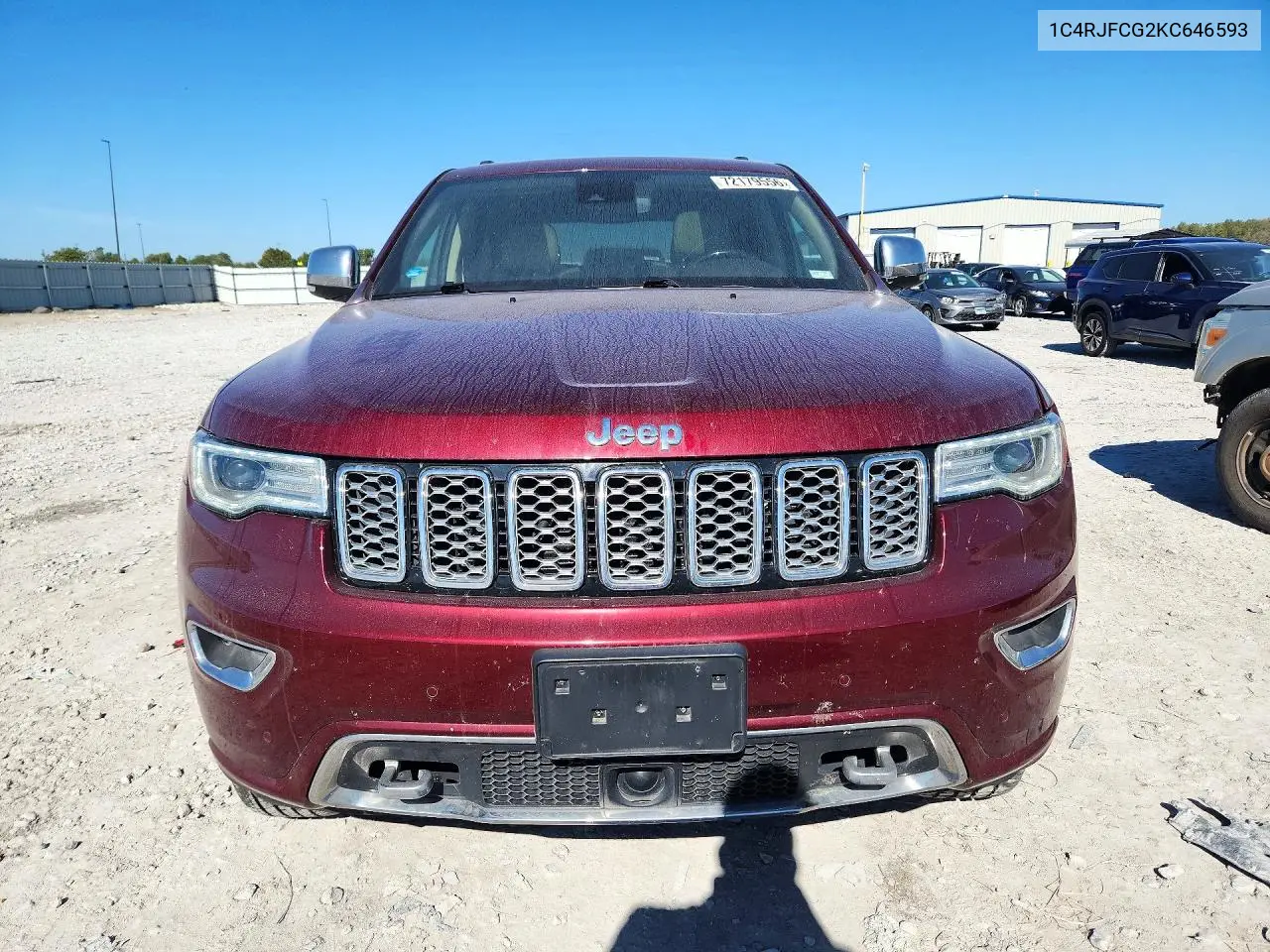 2019 JEEP GRAND CHEROKEE VIN 1C4RJFCG2KC646593 — фото 5