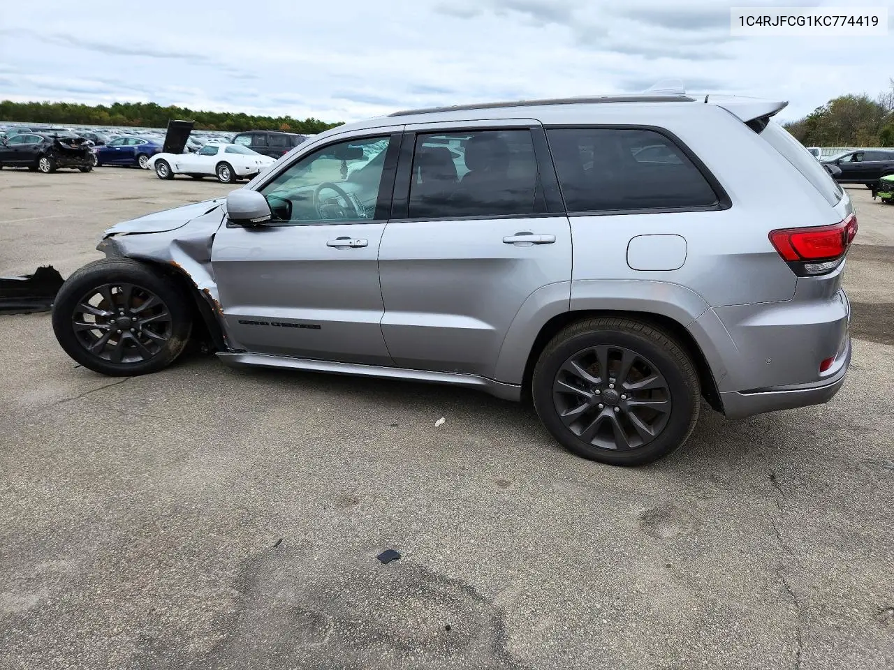 2019 JEEP GRAND CHEROKEE VIN 1C4RJFCG1KC774419 — фото 2