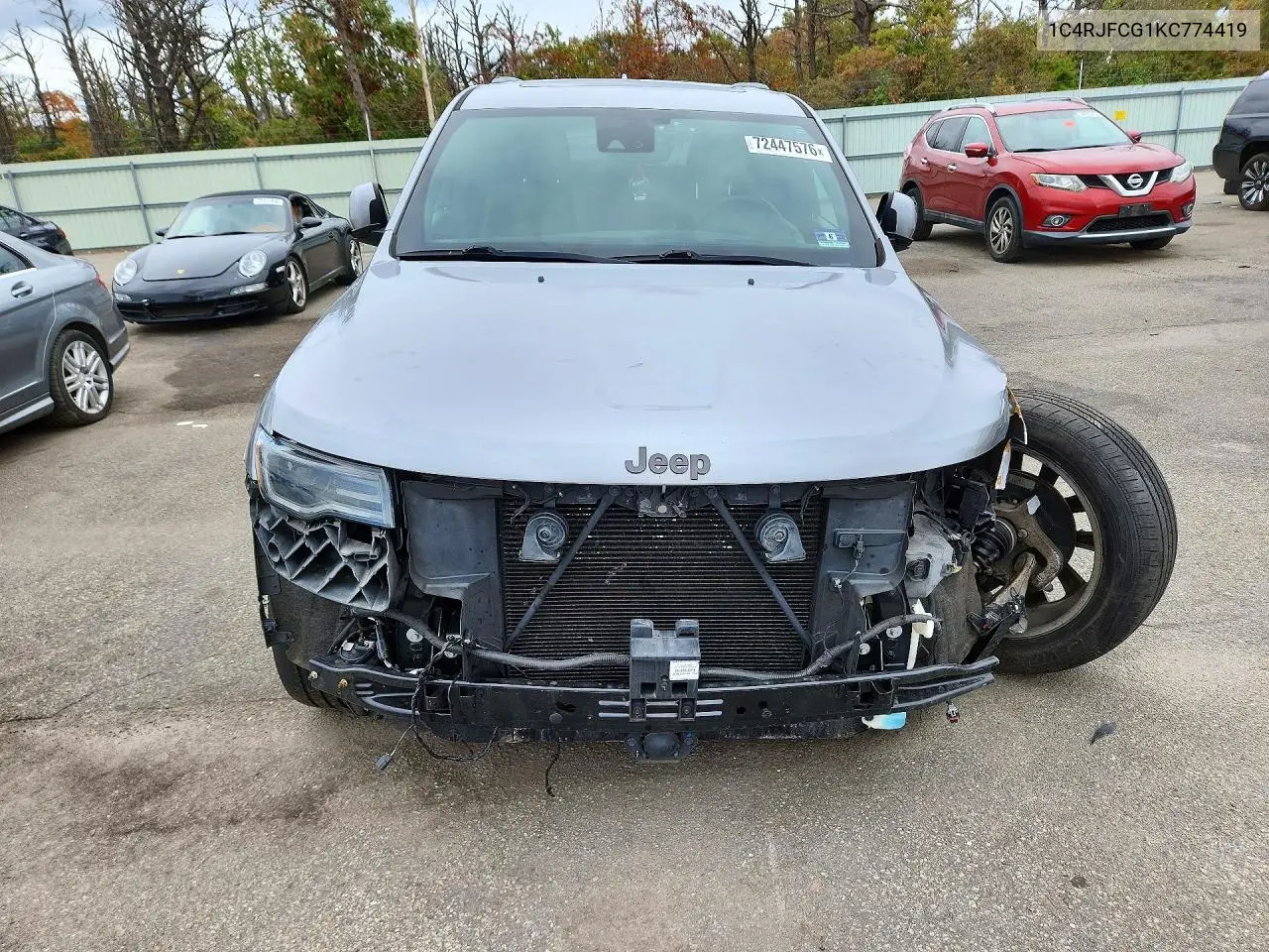 2019 JEEP GRAND CHEROKEE VIN 1C4RJFCG1KC774419 — фото 5