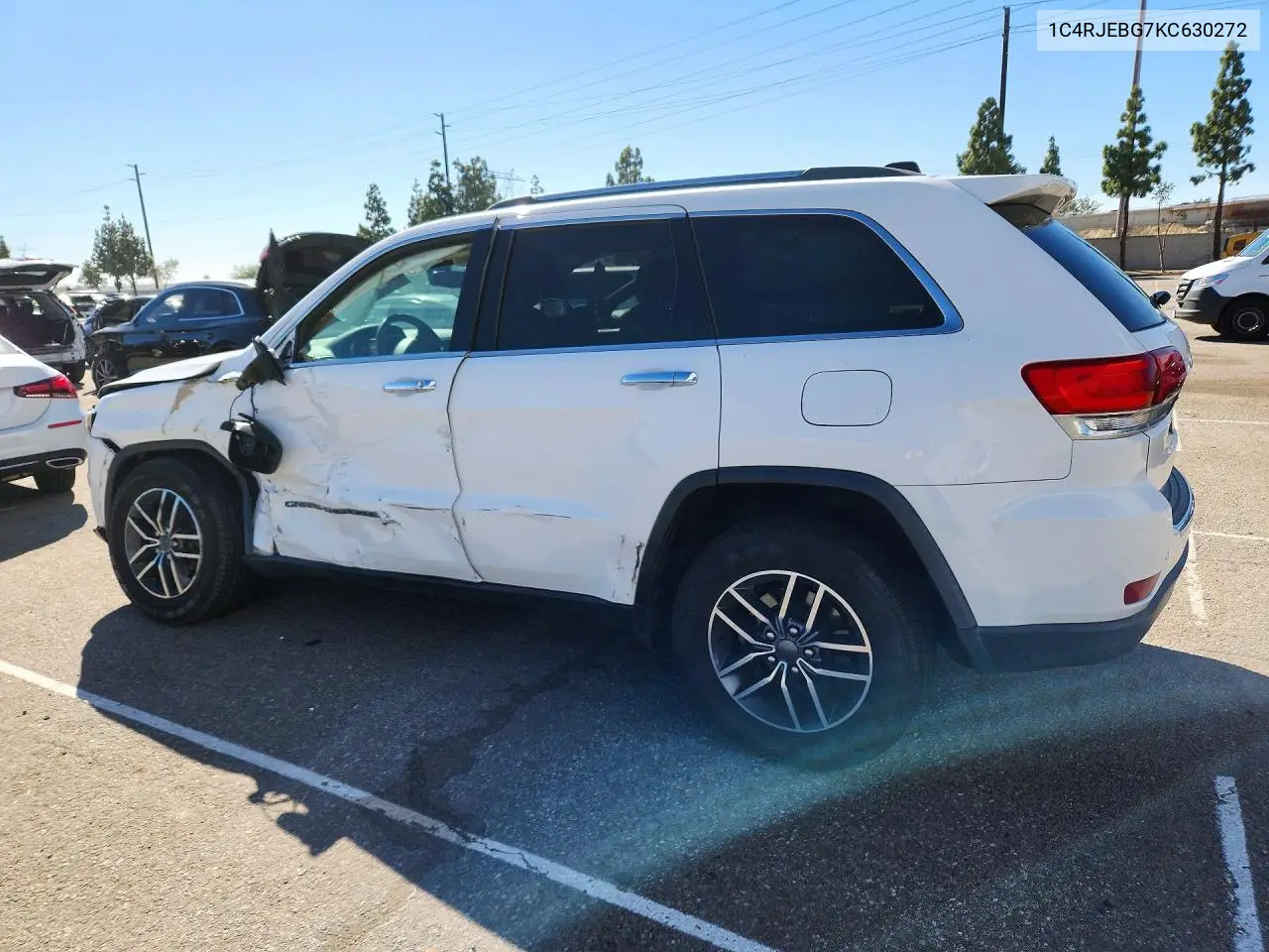 2019 JEEP GRAND CHEROKEE VIN 1C4RJEBG7KC630272 — фото 2