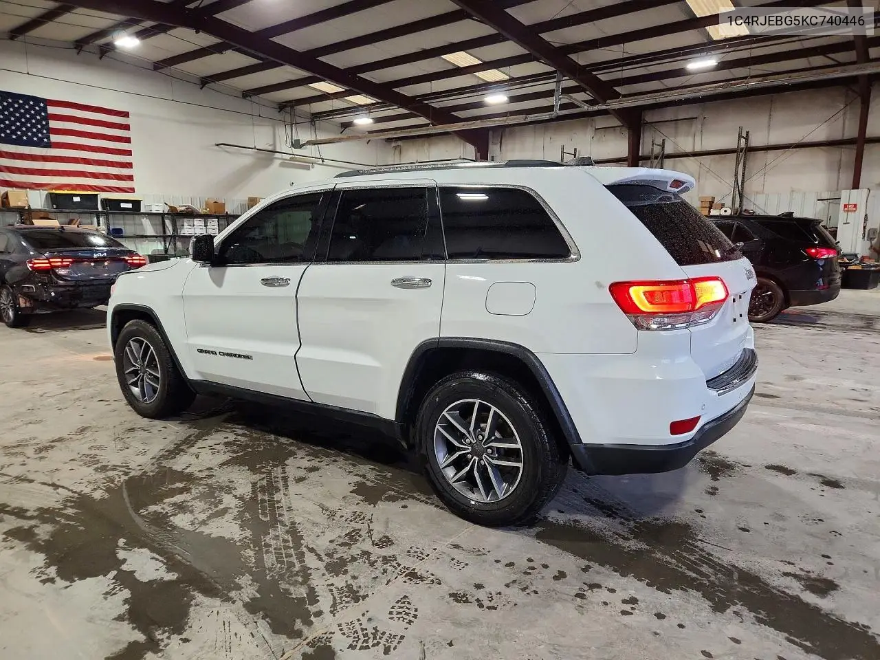 2019 JEEP GRAND CHEROKEE VIN 1C4RJEBG5KC740446 — фото 2