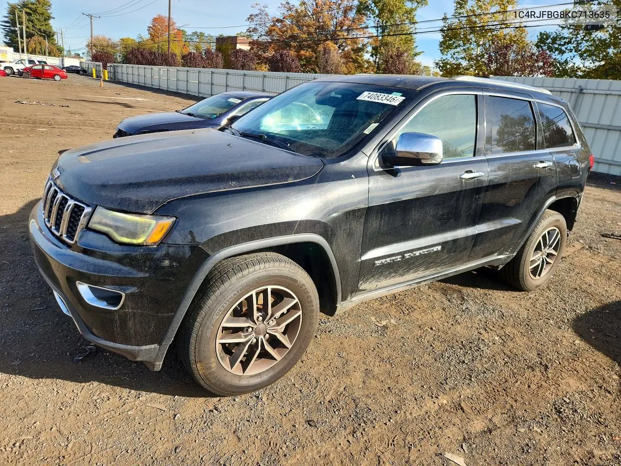 JEEP GRAND CHEROKEE 2019, VIN 1C4RJFBG8KC713635