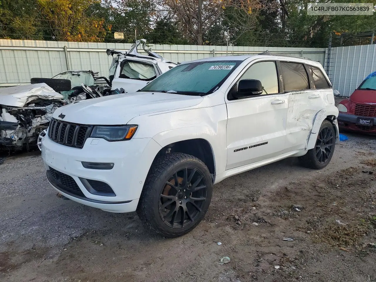 JEEP GRAND CHEROKEE 2019, VIN 1C4RJFBG7KC563839