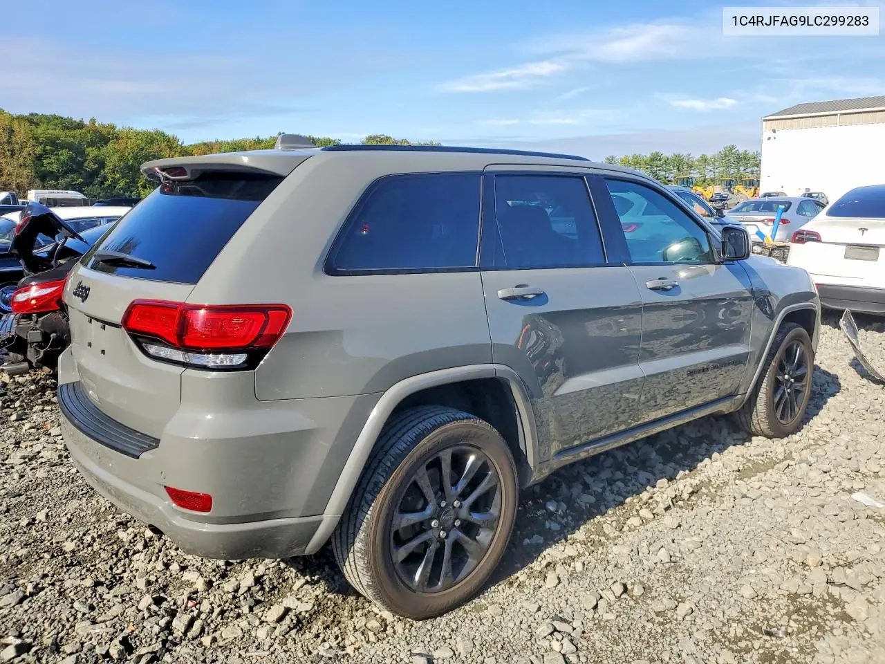 2020 JEEP GRAND CHEROKEE VIN 1C4RJFAG9LC299283 — фото 3
