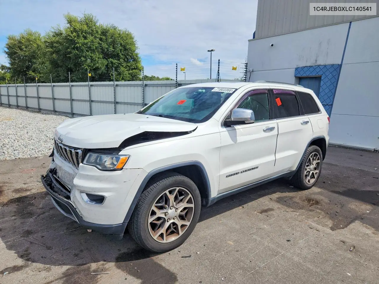 JEEP GRAND CHEROKEE 2020, VIN 1C4RJEBGXLC140541