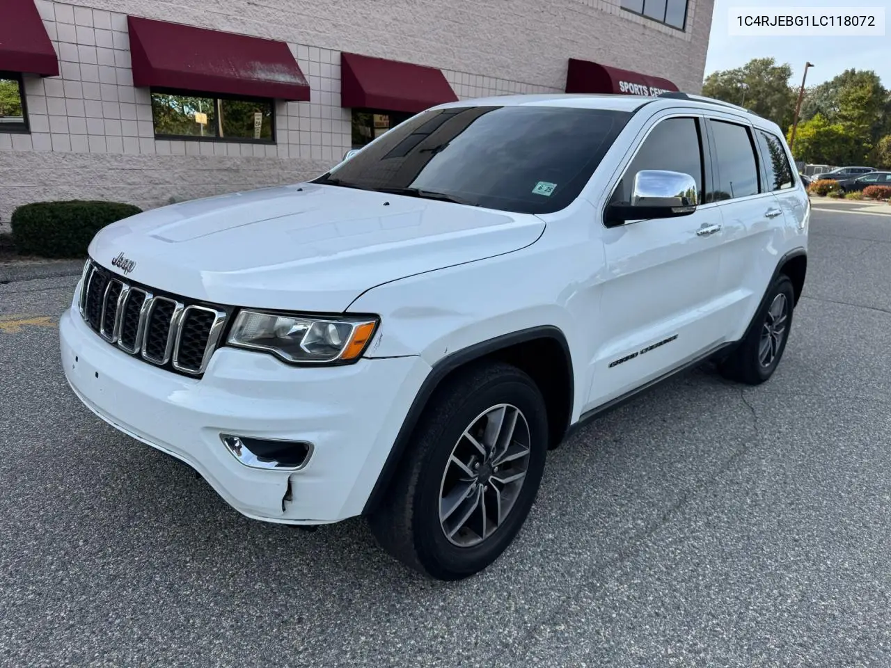 2020 JEEP GRAND CHEROKEE VIN 1C4RJEBG1LC118072 — фото 2