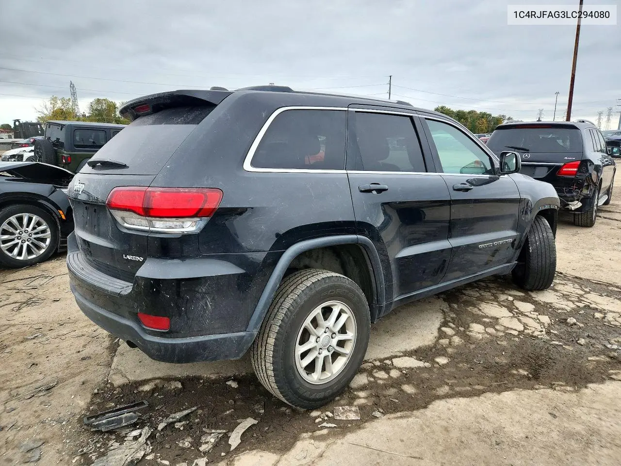 2020 JEEP GRAND CHEROKEE VIN 1C4RJFAG3LC294080 — фото 3