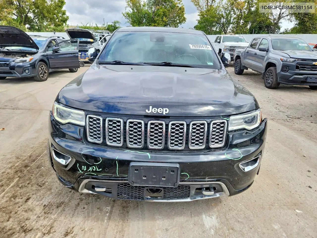 2021 JEEP GRAND CHEROKEE VIN 1C4RJFCG8MC581154 — фото 5