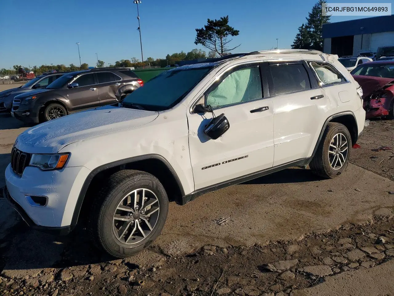JEEP GRAND CHEROKEE 2021, VIN 1C4RJFBG1MC649893