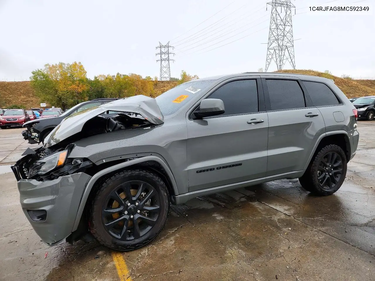 JEEP GRAND CHEROKEE 2021, VIN 1C4RJFAG8MC592349