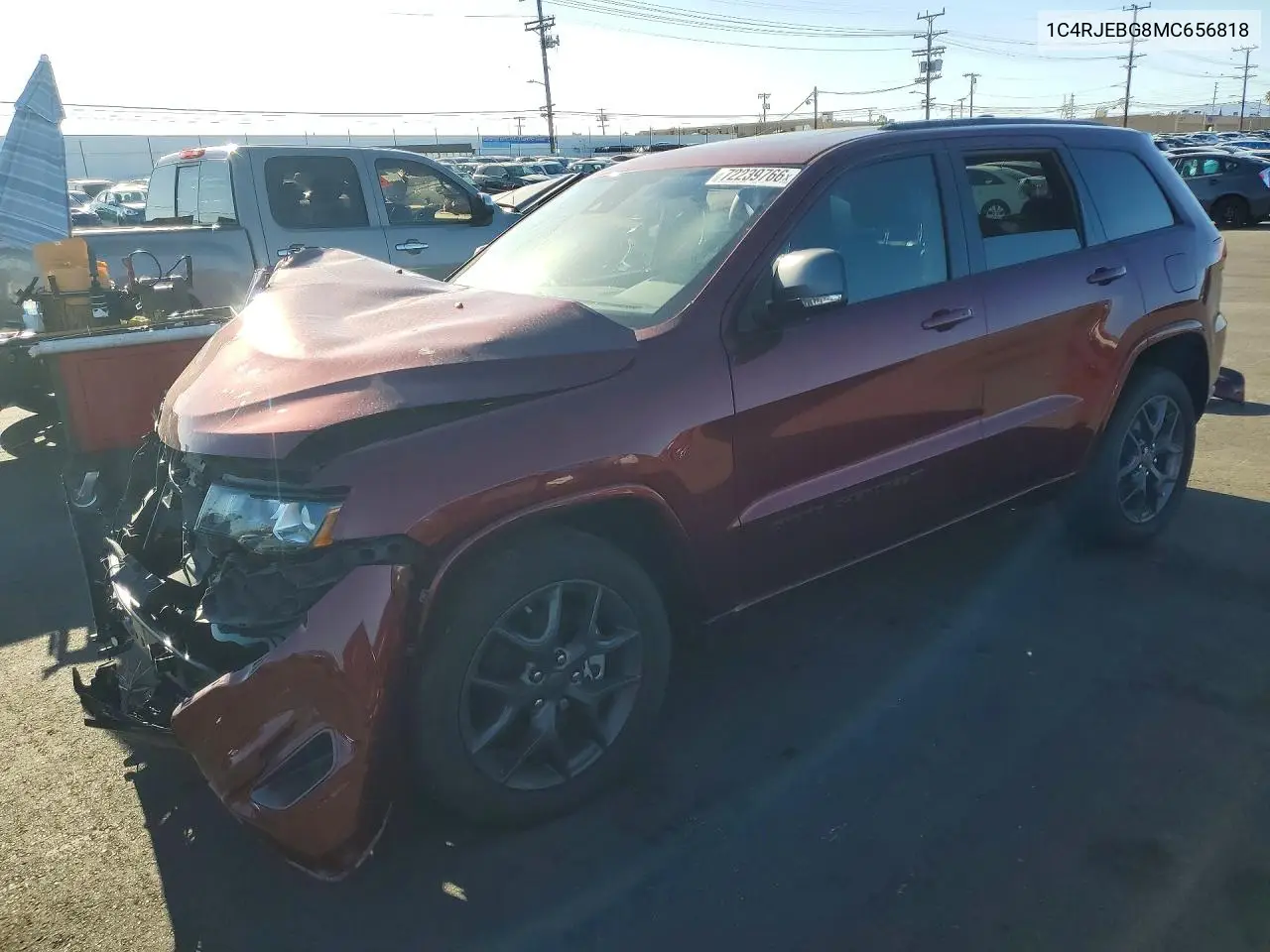 JEEP GRAND CHEROKEE 2021, VIN 1C4RJEBG8MC656818