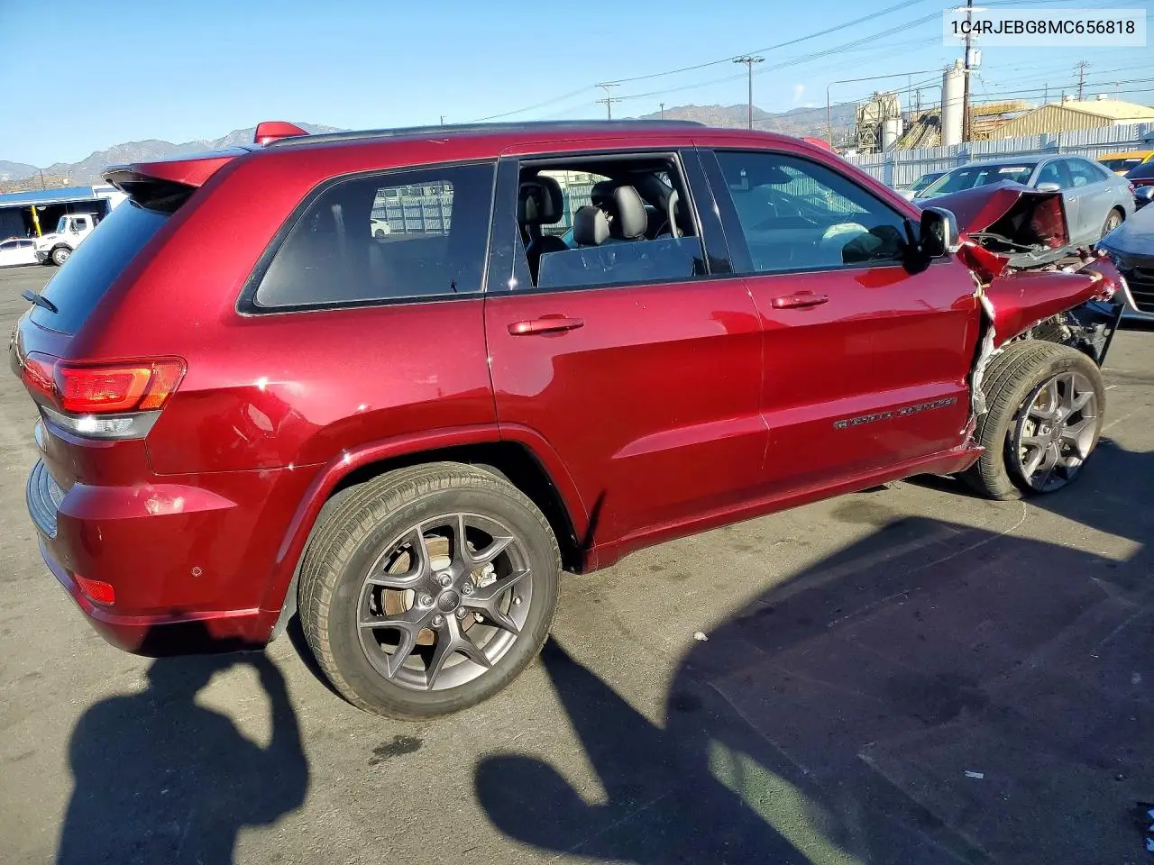 2021 JEEP GRAND CHEROKEE VIN 1C4RJEBG8MC656818 — фото 3