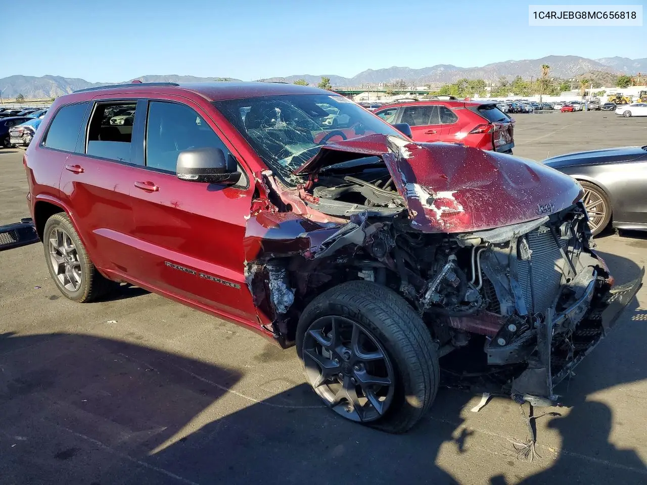 2021 JEEP GRAND CHEROKEE VIN 1C4RJEBG8MC656818 — фото 4