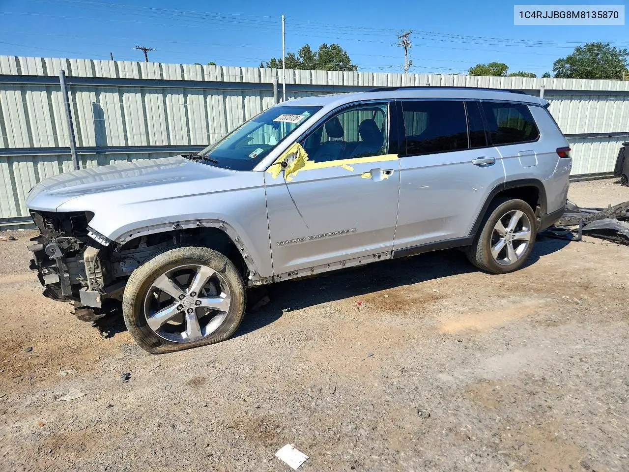 JEEP GRAND CHEROKEE 2021, VIN 1C4RJJBG8M8135870