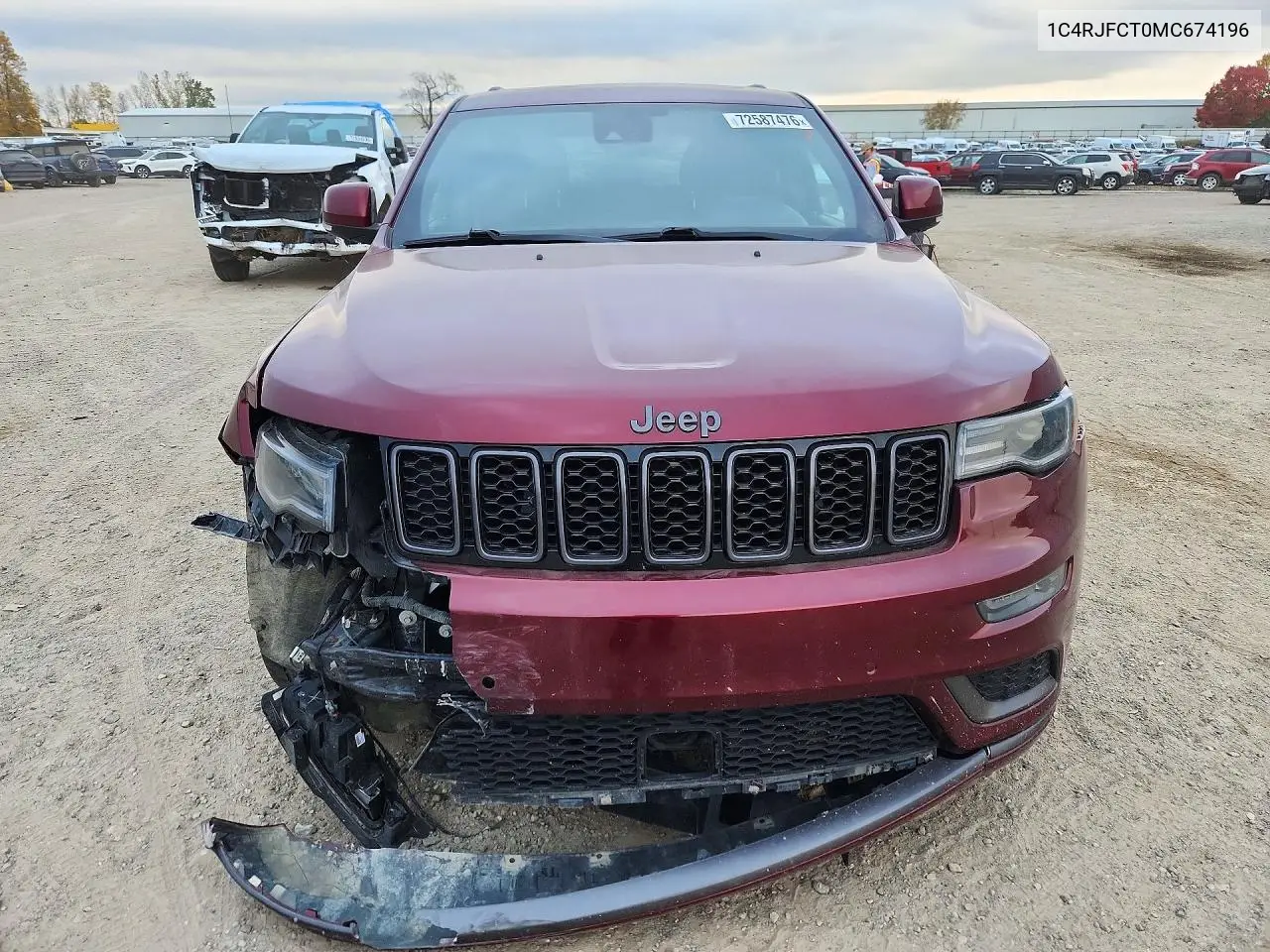 2021 JEEP GRAND CHEROKEE VIN 1C4RJFCT0MC674196 — фото 5