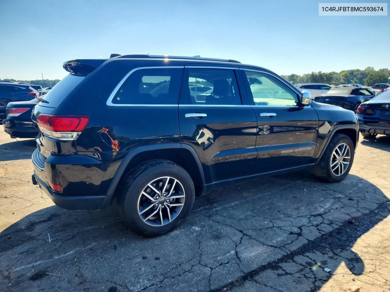 2021 JEEP GRAND CHEROKEE VIN 1C4RJFBT8MC593674 — фото 3