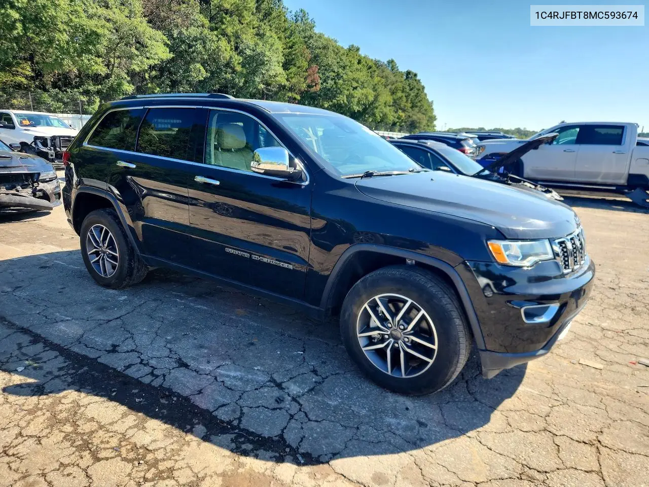 2021 JEEP GRAND CHEROKEE VIN 1C4RJFBT8MC593674 — фото 4