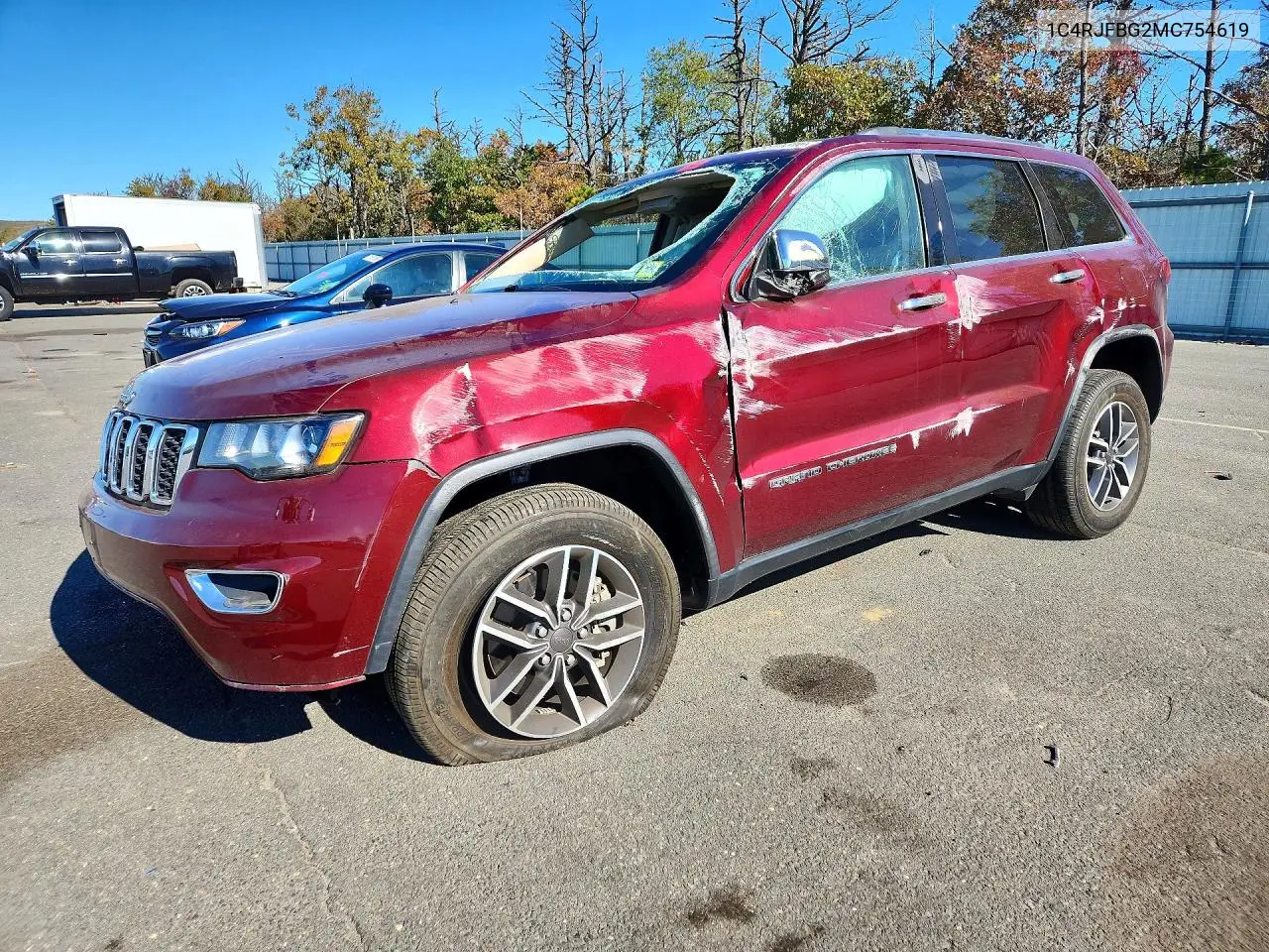 JEEP GRAND CHEROKEE 2021, VIN 1C4RJFBG2MC754619