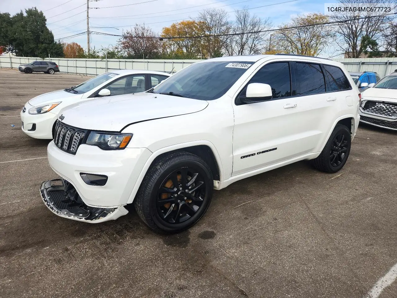 JEEP GRAND CHEROKEE 2021, VIN 1C4RJFAG4MC677723