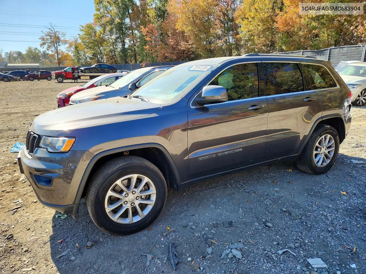 JEEP GRAND CHEROKEE 2021, VIN 1C4RJFAG5MC683904