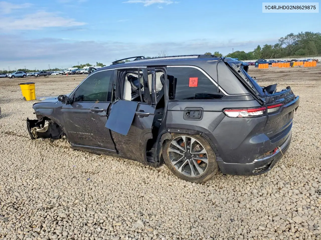 2022 JEEP GRAND CHEROKEE VIN 1C4RJHDG2N8629875 — фото 2